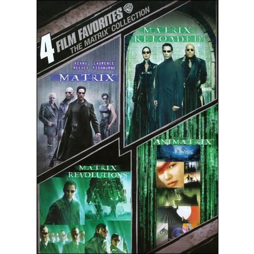 4 Film Favorites: The Matrix Collection - The Matrix / The Matrix Reloaded / The Matrix Revolutions / The Animatrix