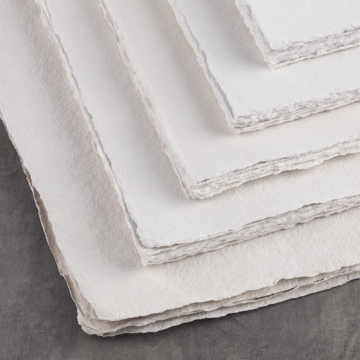New York Central Handmade Watercolor Paper - 300lb, 9"X12" - 5 Packs of 5, 25 Total Sheets, Acid-Free 100% Cotton Rag, Cold Press, 4 Deckled Edges, Minimally Sized, Mixed Media Paper