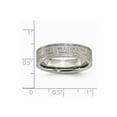 thumbnail image 2 of Titanium Greek Key 6mm Satin and Polished Band Ring - Size 12, 2 of 2