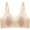 Pink Bra for Women, variant on Women's Thin Jelly Glue Non Steel Ring Bra Lightweight Invisible Supportive Everyday Underwear with Adjustable Straps and Lifting Pads #Beige,L
