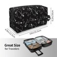 thumbnail image 3 of Uemuo Cute Skull Pattern Portable Toiletry Bags with Handle, Waterproof travel Make up Bags for Women, Large Capacity Travel Cosmetic Bags, 3 of 9