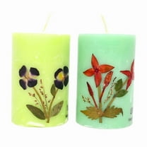 Lemongrass & Ylang-Ylang Soy Wax Pillar Candle Duo - Organic Essential Oils