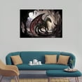 thumbnail image 4 of Dark Dragon Canvas Wall Art Prints Poster Gifts Photo Picture Painting Posters Room Decor Home Decorative 12x18inch(30x45cm), 4 of 6