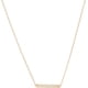 thumbnail image 1 of Mini collar de barra horizontal en oro, oro rosa o plata, joyería minimalista y delicada, 1 of 4