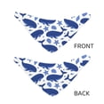 thumbnail image 3 of Naloa Whale Dog Bandana Large and Small-Dog Scarf Bib Handkerchief Accessories for Dogs and Cats(S-L)-Large, 3 of 5