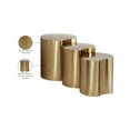 thumbnail image 2 of Meridian Furniture Dimple 3 Piece Gold Iron Metal End Table, 2 of 3