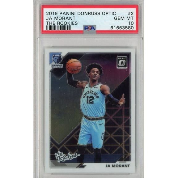 Graded 2019-20 Panini Donruss Optic Ja Morant #2 The Rookies RC Basketball Card PSA 10 Gem Mint