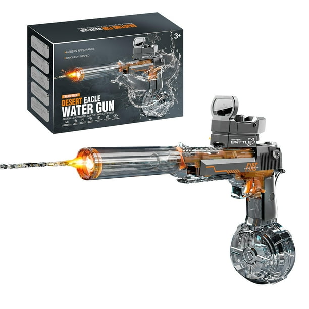 Pistola de Agua Eléctrica Ctffnny CY05 con Tanque de Agua de 425 ml para Niños