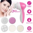 thumbnail image 2 of Portable Electric Facial Cleansing Brush  5 Brush Heads 360 Degree Deep Rotating Cleansing Rotating Brush Gentle Exfoliation Blackhead Removal Massage, 2 of 8