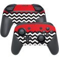 thumbnail image 1 of MightySkins Peau en Fibre de Carbone pour Manette Nintendo Switch Pro - Chevrons Rouges / Fini en Fibre de Carbone Texturé Protecteur et Durable / Facile à Appliquer, à Retirer et à Changer de Styles / Fabriqué aux É.-U., 1 of 4