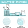 thumbnail image 3 of INTIGE Multifunctional Pen Holder for Desk, 6 Piece Mesh Desk Organizer set for Office Organization with Mail Organizer, Letter Phone Holder, 3 of 6