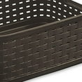 thumbnail image 5 of Sterilite Small 11" Long Weave Home Storage Basket Organizer, Espresso (8 Pack), 5 of 7