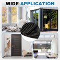 thumbnail image 6 of 39.4Ft x 3/8" Weather Stripping Door Seal, Silicone Self-Adhesive Door Frame Seal Strip for 3/16"-1/4" Doors Window Frame Gap Filler, Black, 6 of 6