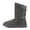 GREY, variant on DREAM PAIRS Womens Snow Boots Faux Fur Lined Fashion Winter Warm Mid Calf Boots SWEATY-BUCKLE BROWN Size 7