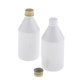 thumbnail image 5 of 2x 300ml Vacía Botella de Plástico Recipiente Cosmético Estuche de Crema de Loción Tarro para Hogar / Oficina / Viaje / Vacaciones Blanco + dorado Salvador Tapa de rosca de botella, 5 of 10