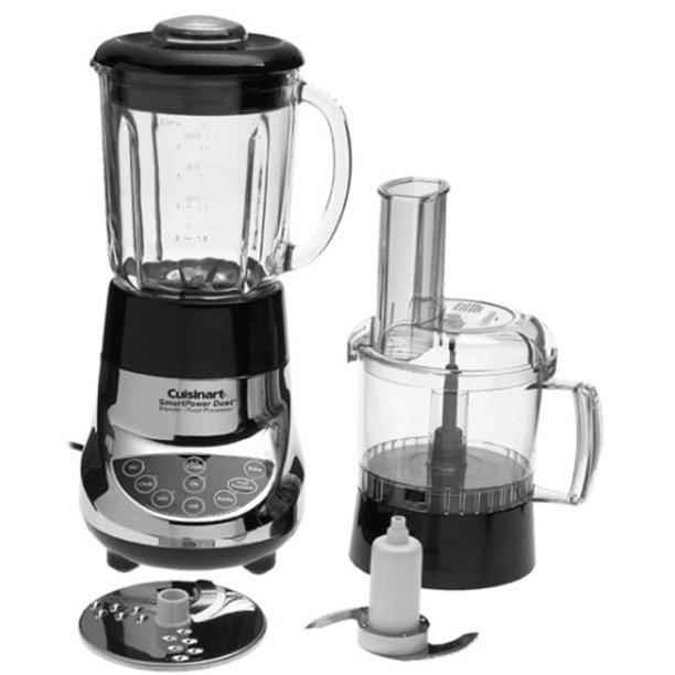 Cuisinart BFP703CH SmartPower Duet Blender and Food Processor, Chrome
