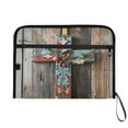 thumbnail image 7 of Organ Folder 14.2 x 0.8 x 10.6 Inches 13 Separate Pockets A4 Size Documents Folder A Sort Storage File Manager For The Home Office Christmas Colored Crosses, 7 of 7
