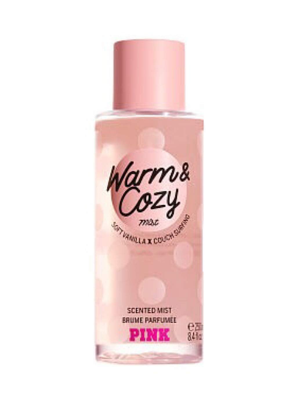 Victoria Secret Pink Warm & Cozy Body Mist Soft Vanilla X Couch Surfing 8.4 fl oz