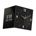 thumbnail image 4 of Luzkey Corner Clock Double Sided Wall Clock Practical Easy to Install with Light Temperature Display for Kitchen Home Bedroom Office 30cmx30cm, 4 of 8