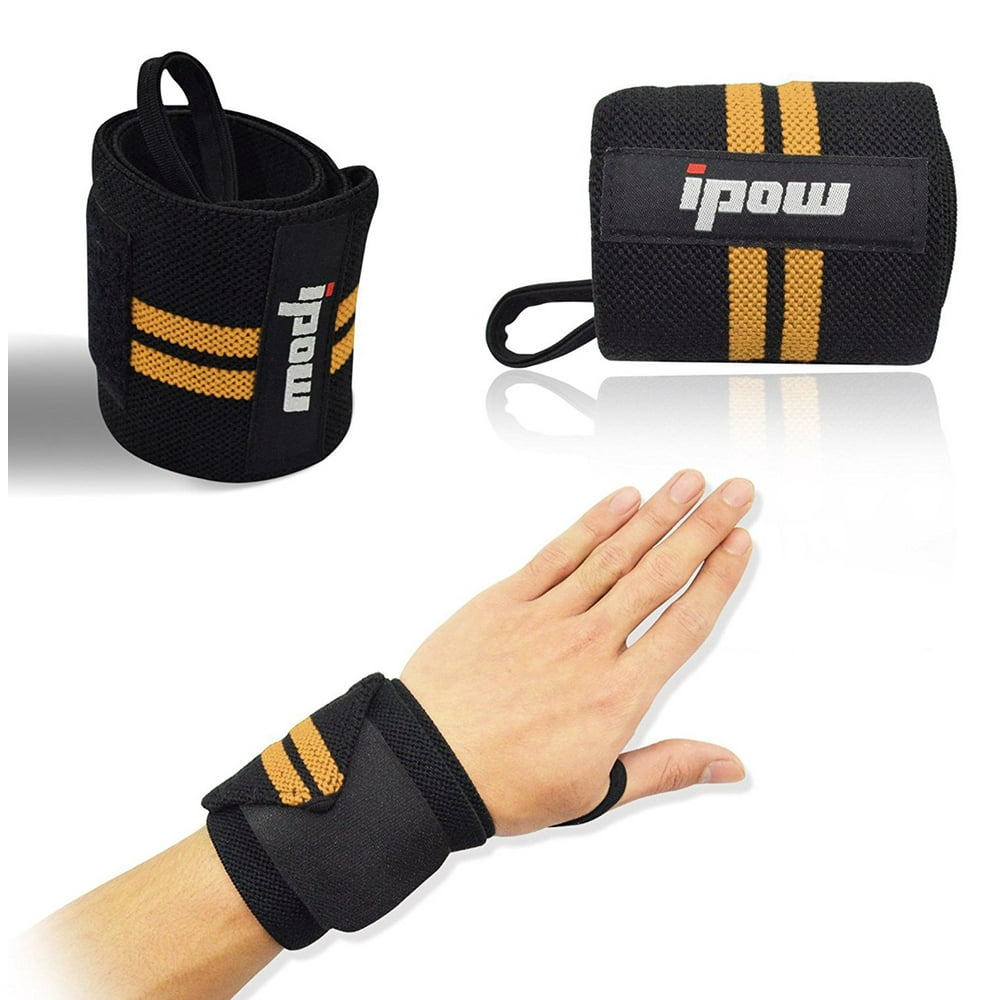 IPOW Gym Wrist Strap Band 18.5" Professional Wrist Band with Thumb Loop