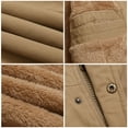 thumbnail image 7 of Men's Winter Jacket Windproof Sherpa Lined Fleece Windbreaker Coat Warm Military Parka with Removable Hood, 7 of 7