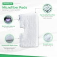 thumbnail image 2 of LOVEVER 2-Pack Replacement Steaming Mop Pads Compatible with Shark Rectangle Mop Head S3500 Series S3501 S3601 S3550 Washable Steam Mop Replacement Mop Cloth, 2 of 7