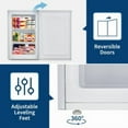 thumbnail image 5 of Studyset 3.0 Cu.Ft Upright Freezer with Reversible Door - Compact Single Door Freezer for Apartments/Dorms/Office/Garage, Ultra-Quiet, Space-Saving Design, White, 5 of 7