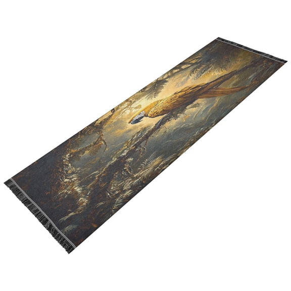 BZSMCE Runner Rug Classical Design Jungle Jewel Style Modern Pattern 72x23.5in Indoor Washable Rug