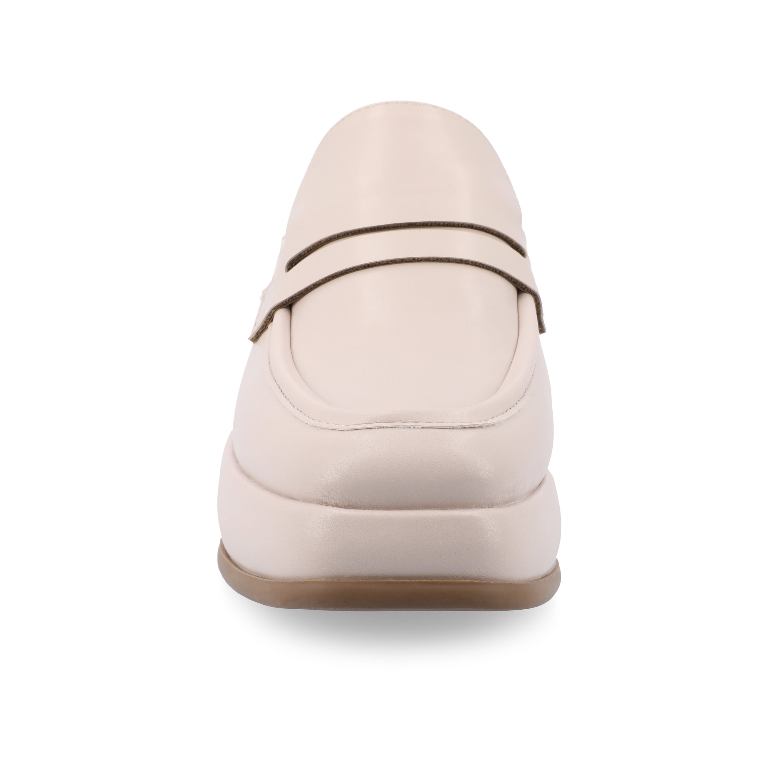 Journee Womens Antonina Slip On Mule Platform Loafer