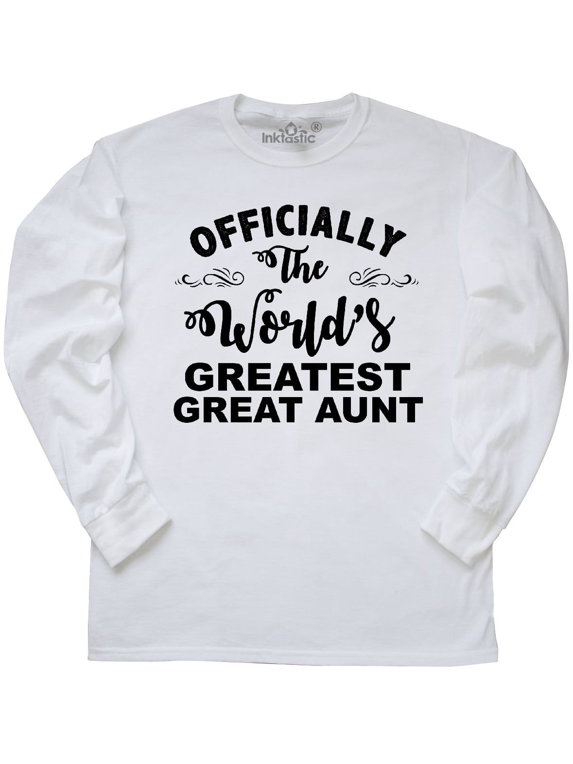 Inktastic Officially The World's Greatest Great Aunt T-Shirt Best Mens Adult 