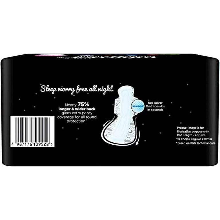 Whisper Ultra Night Sanitary Pads for Women, XXXL, 10 Napkins