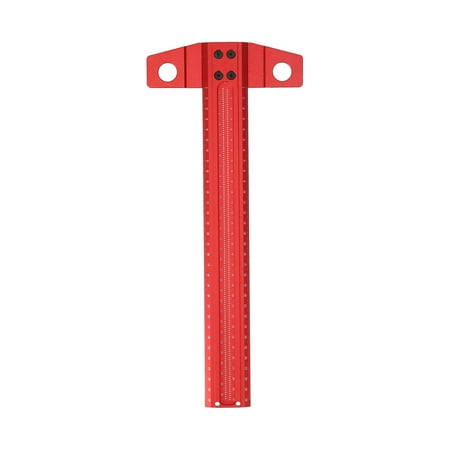 

Right Angle Scribe Aluminum Marking Gauge Clear Scales T Type Ruler For Glass Woodworking 300mm