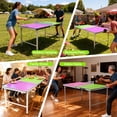 thumbnail image 4 of 5FT Outdoor Ping Pong Table, SHINPT Table Tennis Table with Net and Paddles, 5ft Portable Ping Pong Table Set for Backyard, Patio, Basement, Waterproof Mini Ping Pong Table for Party/Family Games, 4 of 11