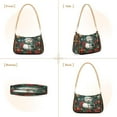 thumbnail image 2 of ALAZA Snowman Christmas Poinsettia Flower Women's Chain Shoulder Bag Hobo Handbag Tote Crossbody Purse, 2 of 7