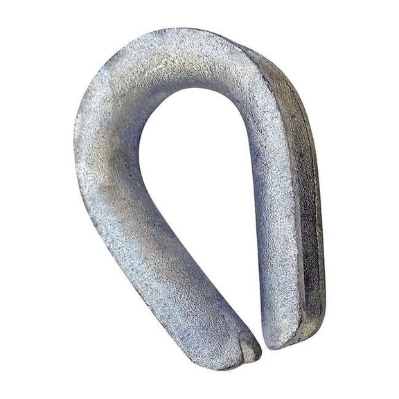 Heavy Wire Rope Thimble,3/8 in.,Steel 1037675