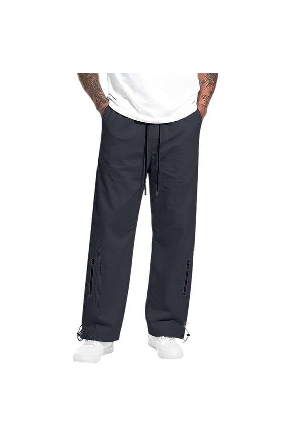 Men's Straight Leg Japanese Vintage Thin Mid Casual Hiking Pants