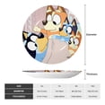 thumbnail image 4 of Lsque Bluey Pattern Ceramic Decorative Plate Decorative Plates with Display Stand Personalized Porcelain Plate Ceramic Ornaments for Wall Hanging Decoration-6in, 4 of 6