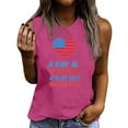 thumbnail image 2 of Independence Day POROPL T Shirts for Women , Womens Graphic T Shirts Crew Neck Sleeveless Tops, 2 of 4
