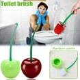 thumbnail image 7 of Toilet Brush and Holder Set, Toilet Bowl Cleaners Brush and Holder, Toilet Scrubber Brush with Holder Bowl & Long Handle Cute Toilet Brush Standing Cherry Toilet Cleaner Brush for Bathroom, Wine Red, 7 of 7