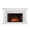 Multi-color, variant on SEI Ledgestone Electric Fireplace with Stacked Faux Stone