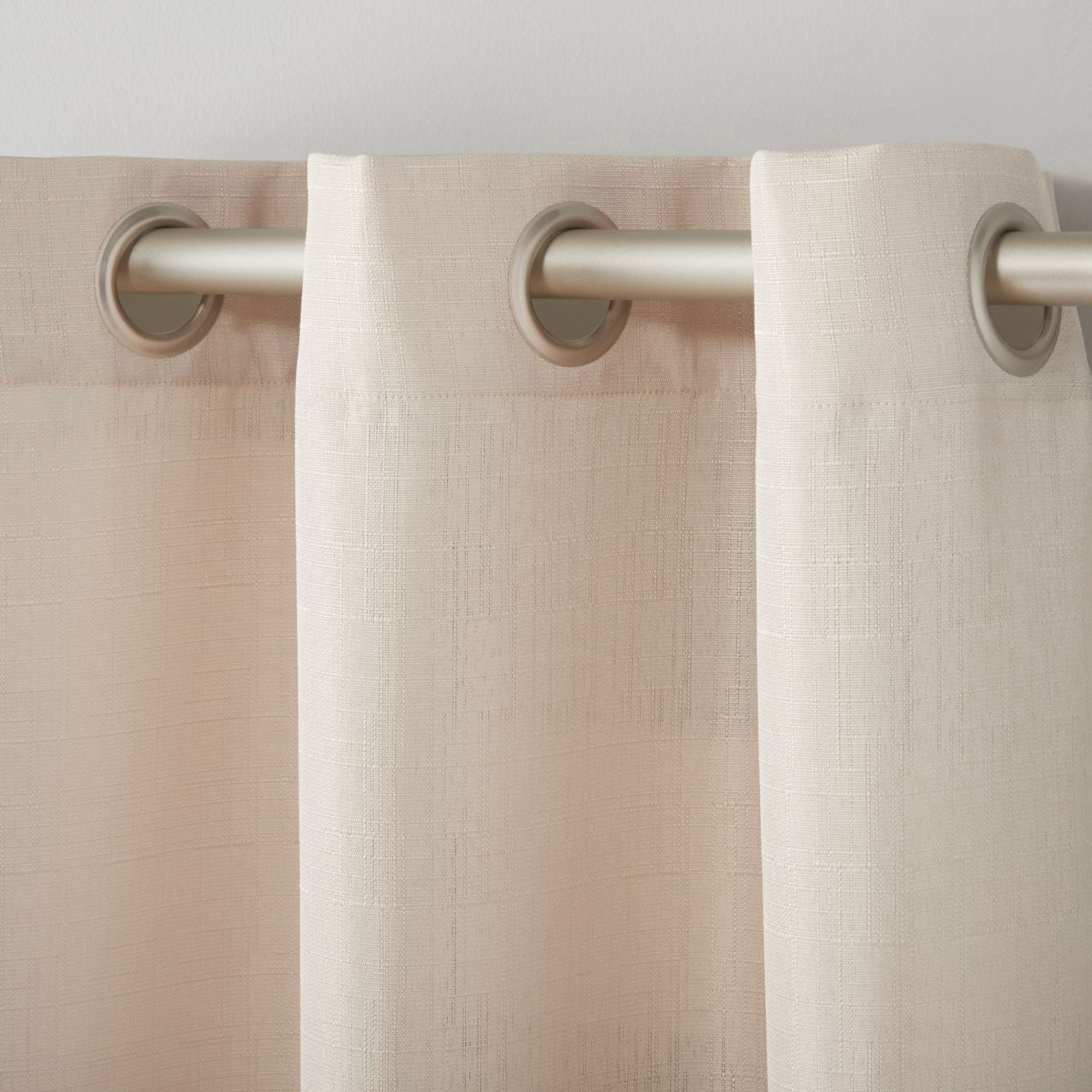 Estate View™ Ladner Light Filtering Grommet Top Curtain Panel Pair, 38"x96", Natural