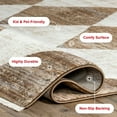 thumbnail image 3 of nuLOOM Meline Checkered Fringe Area Rug, 10' x 13', Meline Beige, 3 of 11