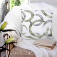 thumbnail image 3 of 14x14 Pillow Covers Set of 2, Sage Green Grey Throw Pillow Covers Decorative Couch Cushion Case, Geometric Circle Modern Abstract Simple Art Microfiber Square Pillowcases for Bedroom Car Living Room, 3 of 7
