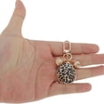 thumbnail image 4 of Unique Bargains Fashion Pearl Leopard Print Shell Style 2 Handbag Charm Black 1 Pc, 4 of 5