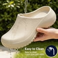 thumbnail image 4 of Knivor Comfort Garden Shoes for Women Men with Arch Support Lightweight Non-Slip Sole Waterproof Garden Clogs Shoes with Massage Footbed Slip On Slide Sandals for Outdoor Beach, 4 of 9