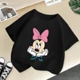 thumbnail image 3 of Camiseta de algodón de Disney de verano con dibujos animados para bebés, niños y niñas, ropa de manga corta de Mickey Mouse, camiseta con estampado de Minnie Kawaii para niños pequeños, 3 of 5