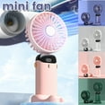 thumbnail image 5 of Muyoka Miuline Mini ventilador de mano, USB 5 velocidades Viento fuerte Ventilador de cordón portátil con cubierta desmontable Ventilador eléctrico ajustable de 90 ° para oficina en el hogar Interior Muyoka Hogar, 5 of 5