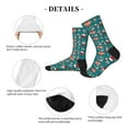 thumbnail image 4 of Vsdgher Medical Elements Unisex Crew Socks Lightweight Breathable Ventilation Ankle Socks, Mid-calf socks for Daily, 4 of 7