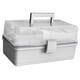 thumbnail image 3 of Caja de almacenamiento de pastillas, 3 capas, gran capacidad, estuche de cosméticos para el hogar, organizador de artículos diversos de plástico, estilo ordinario, gris Advancent HA004344-05B, 3 of 7