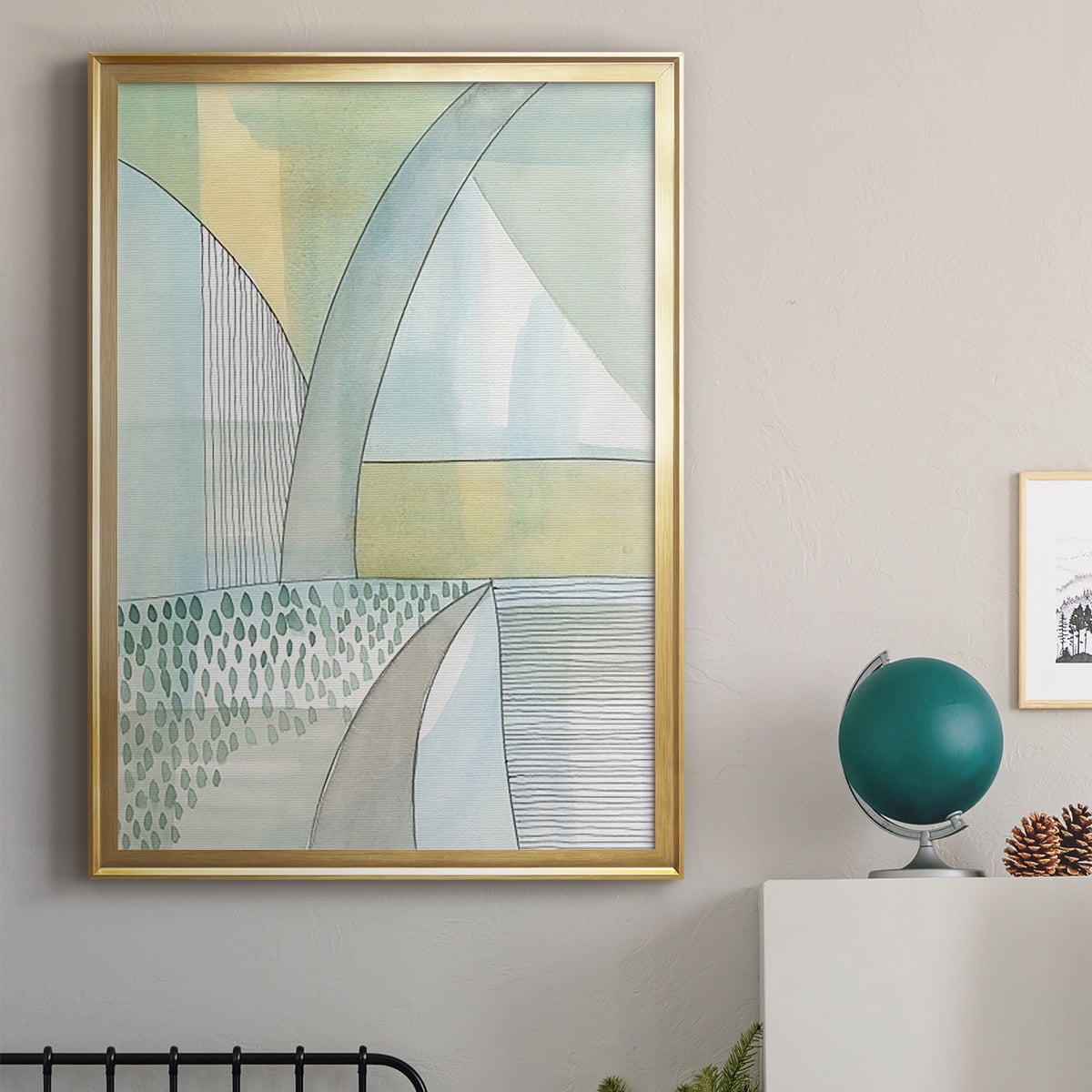 Mint Reflection II Premium Framed Print, in Gold, Black, or Silver - Ready to Hang